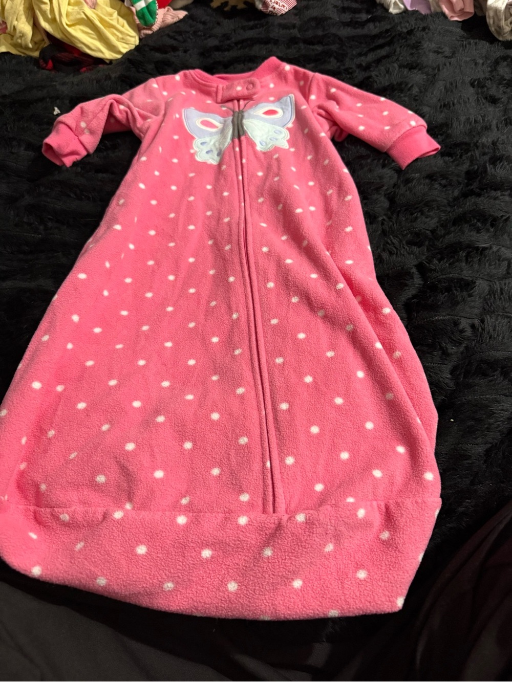Carter's Pink Polka Dot Butterfly Sleep Sack